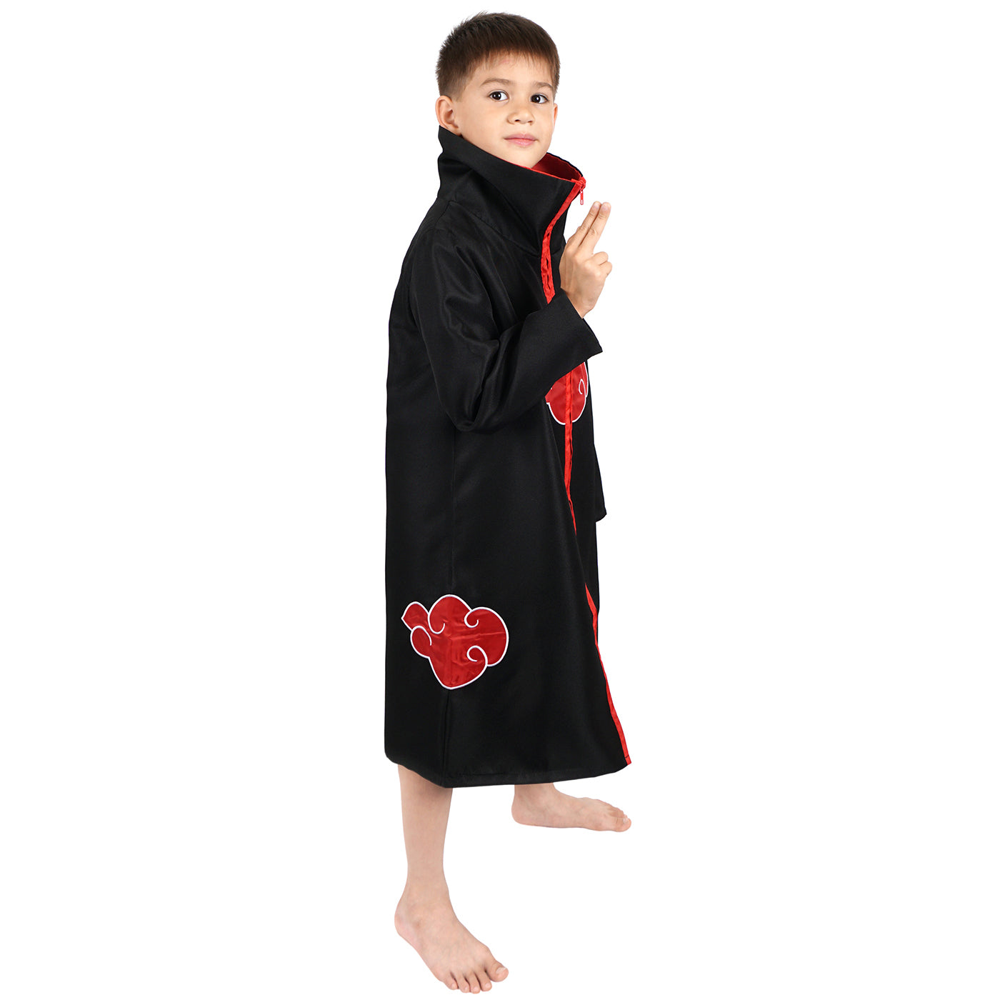 Akatsuki Mantel für Kinder, Itachi Cosplay Kostüm, Größen: 130, 140, 150