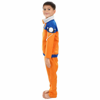 Genin Kinderkostüm für Naruto Fans, Uzumaki Ninja Kinder Kostüm, Größen: 110 - 140