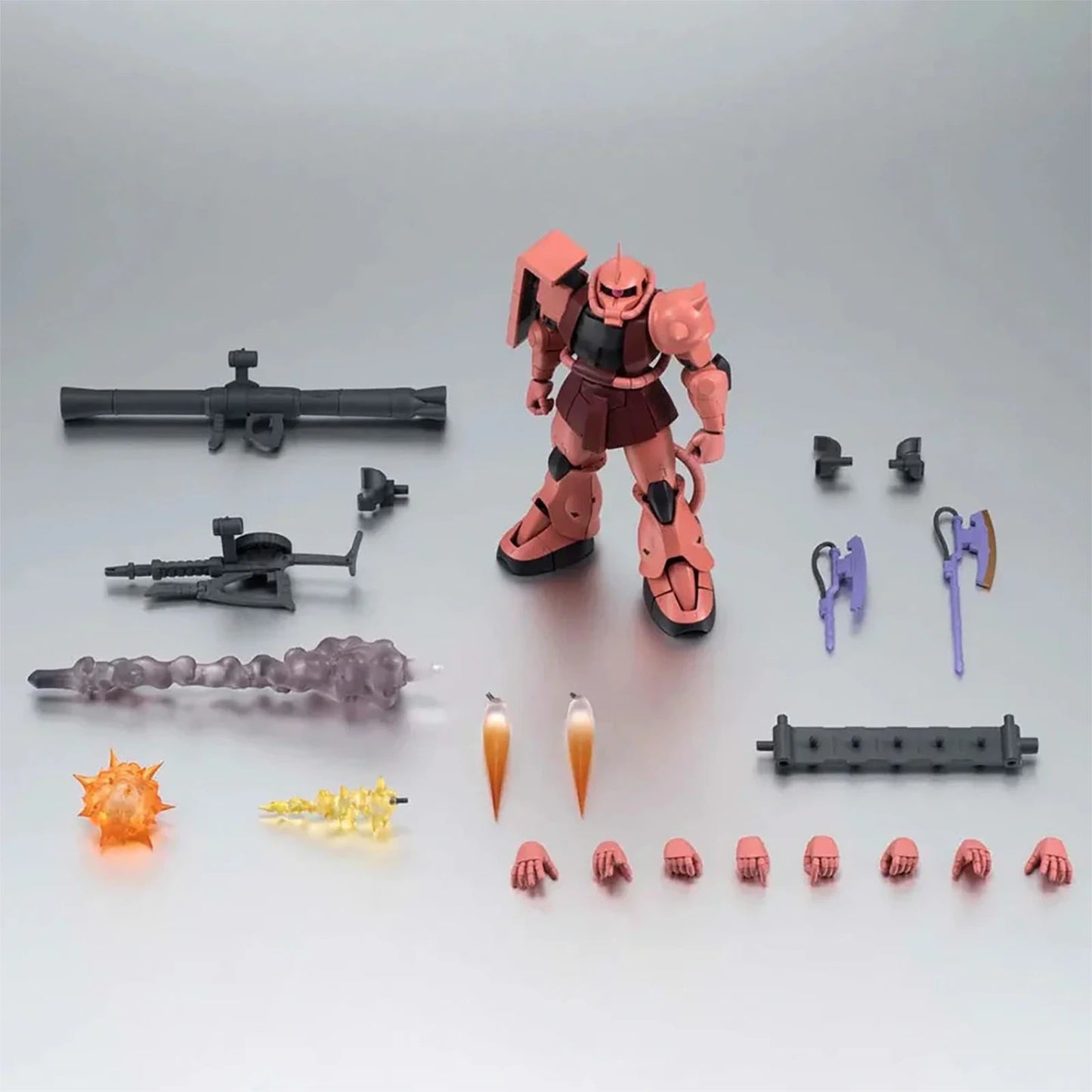 BANDAI MS-06S Zaku II Char’s Custom Model Version A.N.I.M.E, Mobile Suit Gundam Sammelfigur, 13 cm