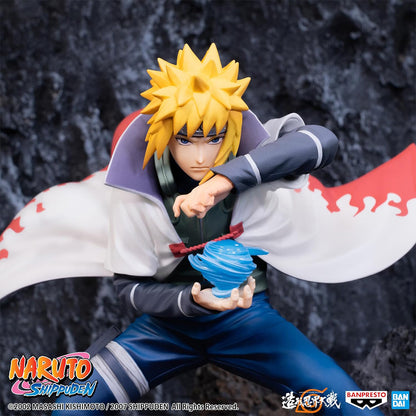 BANDAI 20th Anniversary Namikaze Minato mit Rasengan und wehendem Umhang, Naruto ShippudenBanpresto Colosseum, 12,5 cm