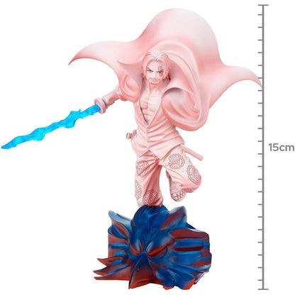 BANDAI Banpresto Figur, One Piece Red Shanks, Senkozekkei, Königshaki, flammendes Schwert