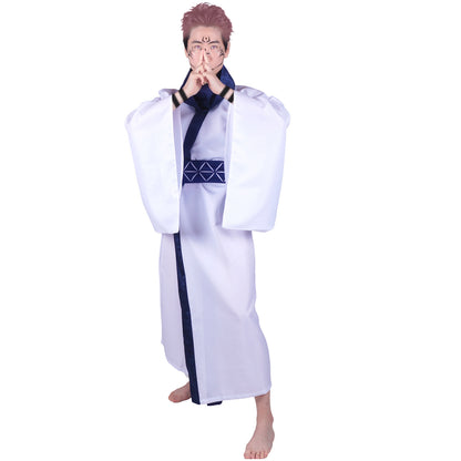 Kimono von Ryomen Sukunai, Cosplay Kostüm für Jujutsu Kaisen Fans, Mit Gesichtstattoo, Größen: S - XL