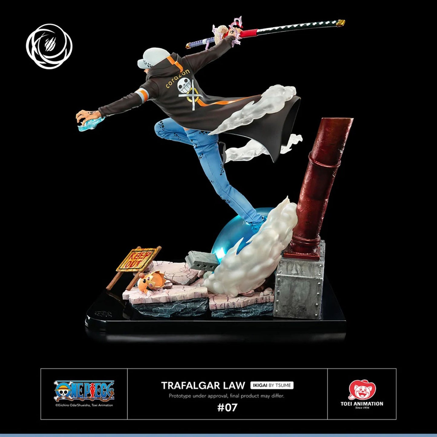 One Piece - Trafalgar Law Kikoku - Figur Limited Edition - 43cm - Tsume