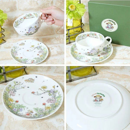 Noritake Cup and Saucer Totoro Strawberry - My Neighbor Totoro