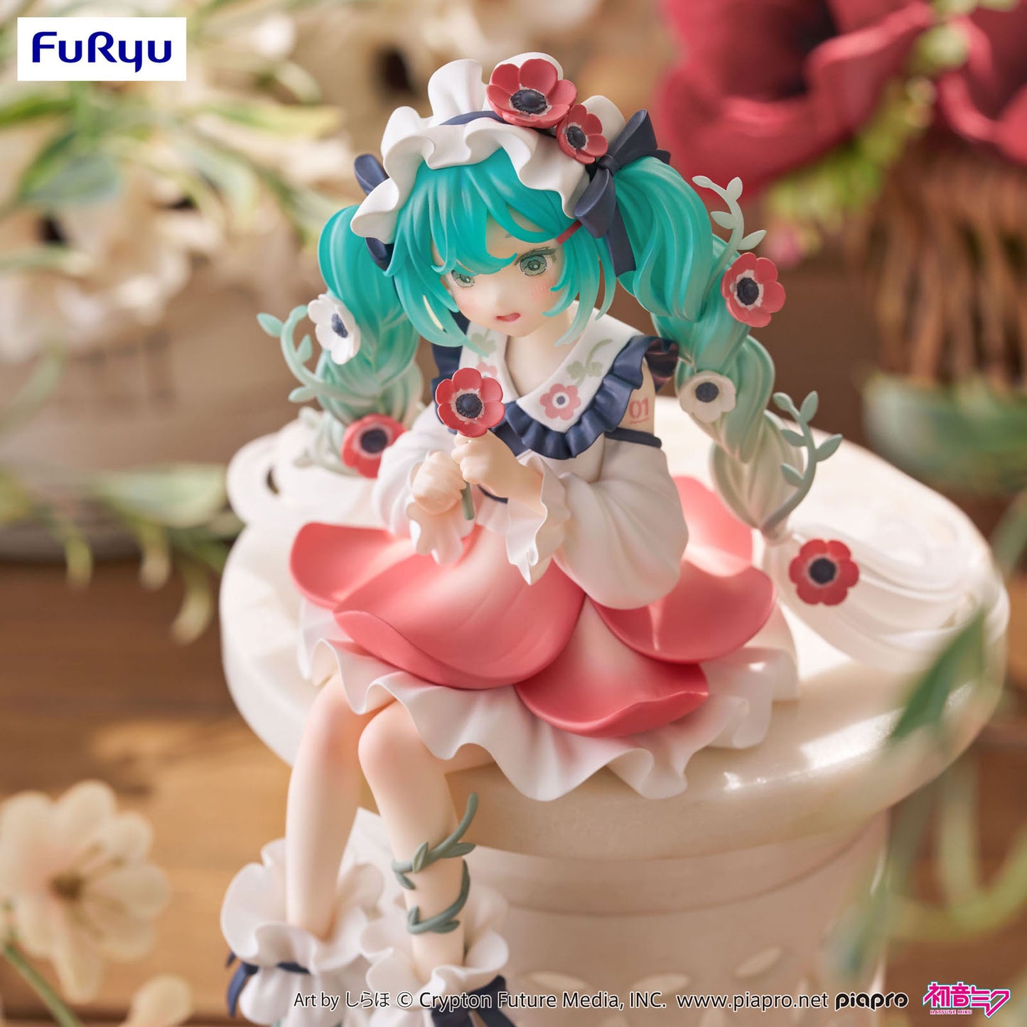 FuRyu HATSUNE MIKU FLOWER FAIRY ANEMONE NOODLE STOPPER FIGUR