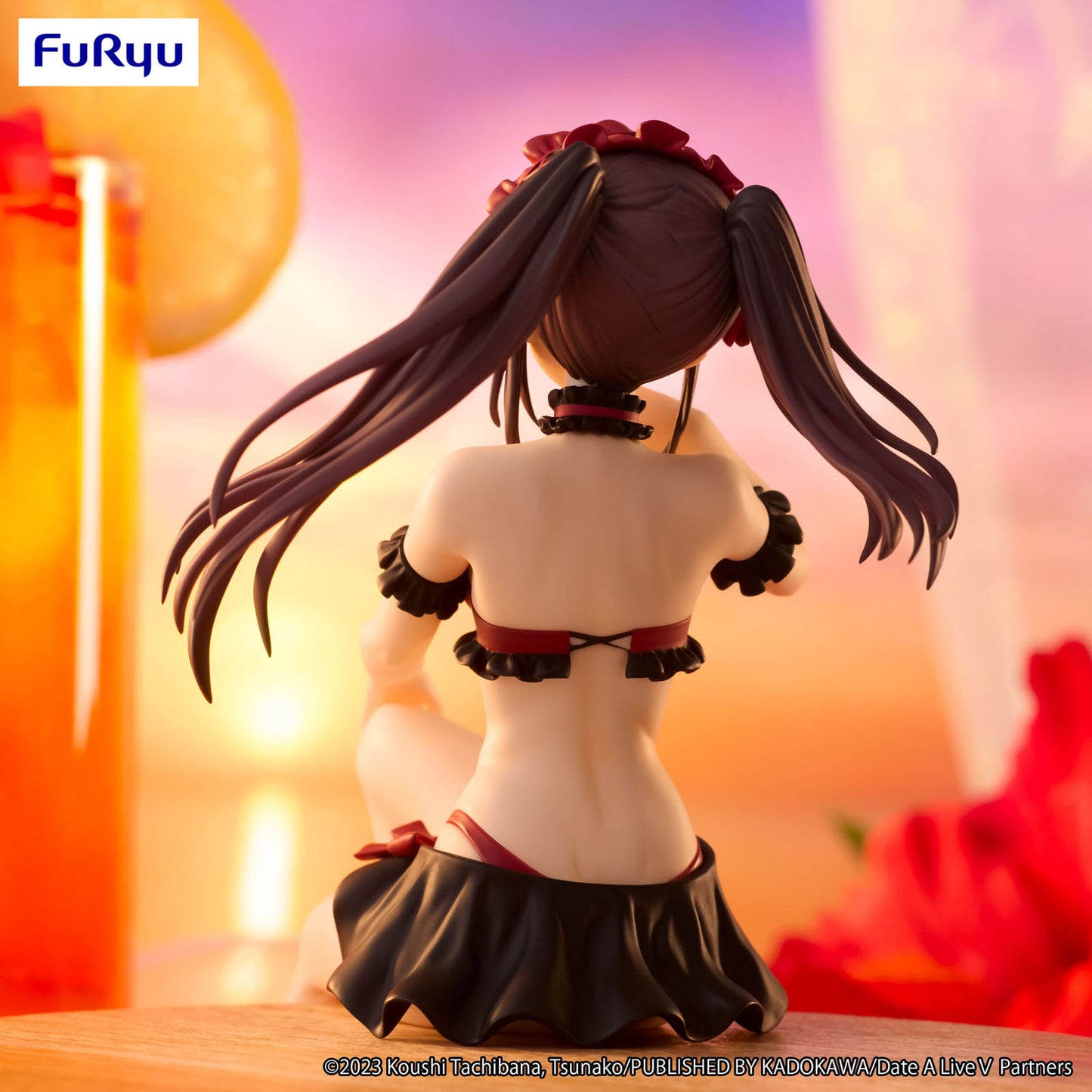 Date A Live V BiCute Bunnies PVC Statue Kurumi Tokisaki Black Color Ver. 29 cm