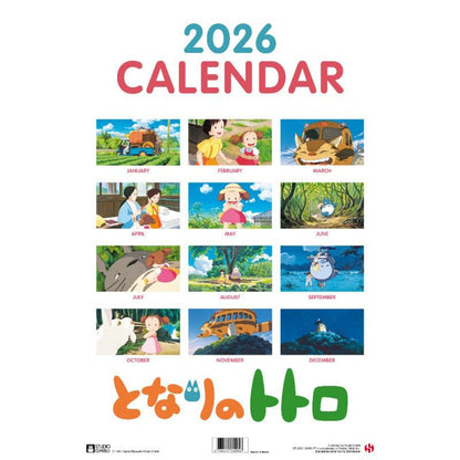 Totoro 2026 Calendar - English version