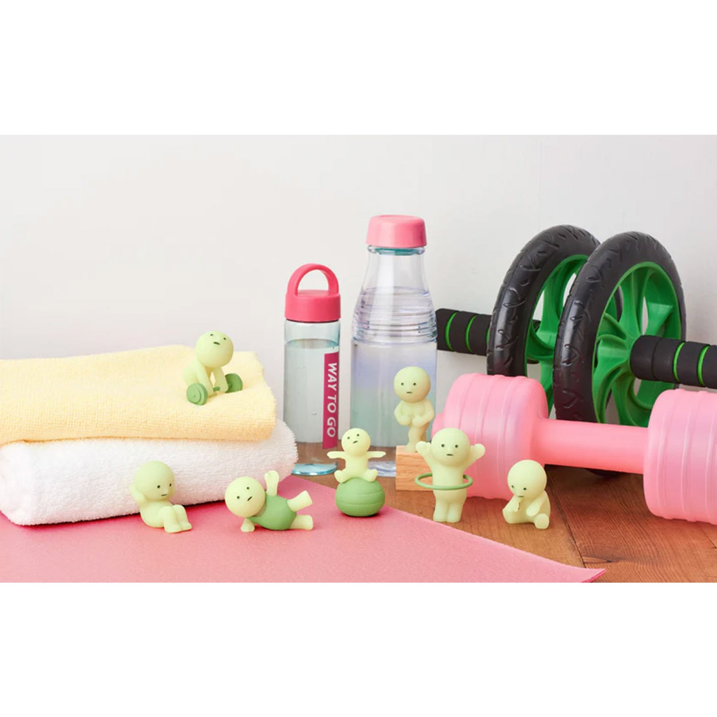 Smiski leuchtende Figure| Glow in the dark | Exercising Series  | Blind Box- (12)-(1)