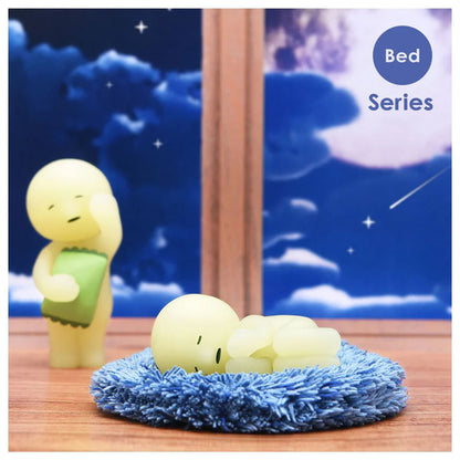 Smiski leuchtende Figure Bed Series Einzelbox