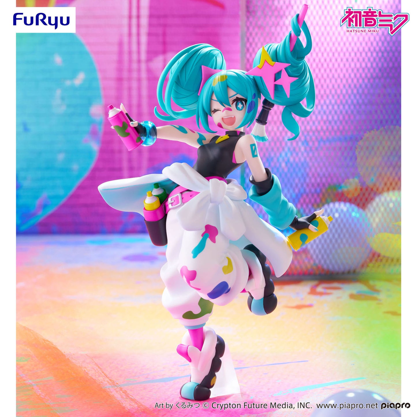 Furyu Hatsune Miku Trio-Try-iT PVC Statue Miku Paint Girl 19 cm