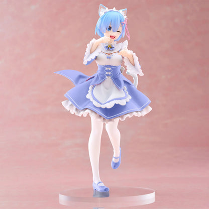 Taito Re:Zero Starting Life in Another World Coreful PVC Statue Rem Cat Maid Ver. Renewal 18 cm