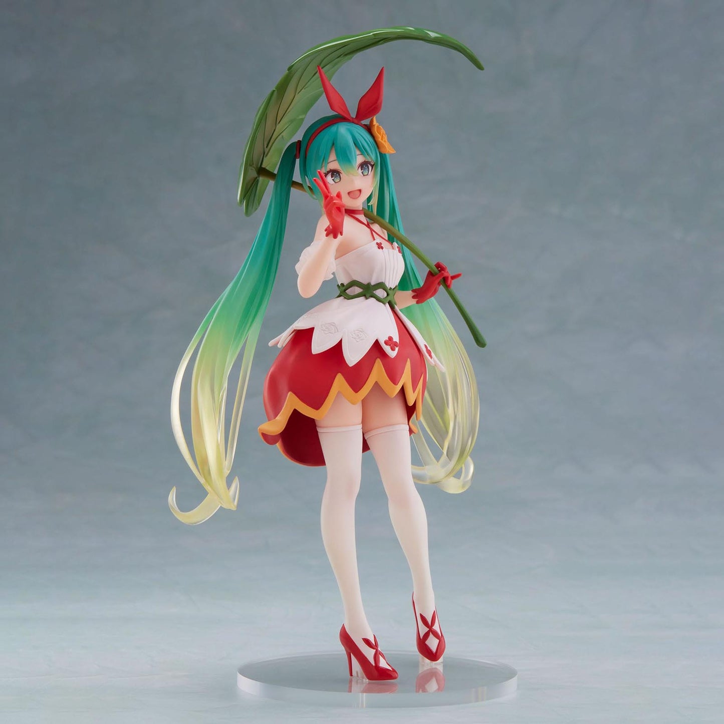 Vocaloid - Hatsune Miku Wonderland Thumbelina Figur - 18cm - Taito