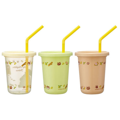 My Neighbor Totoro - Trinkbecher-Set mit Strohhalm - 3x 320ml - Skater