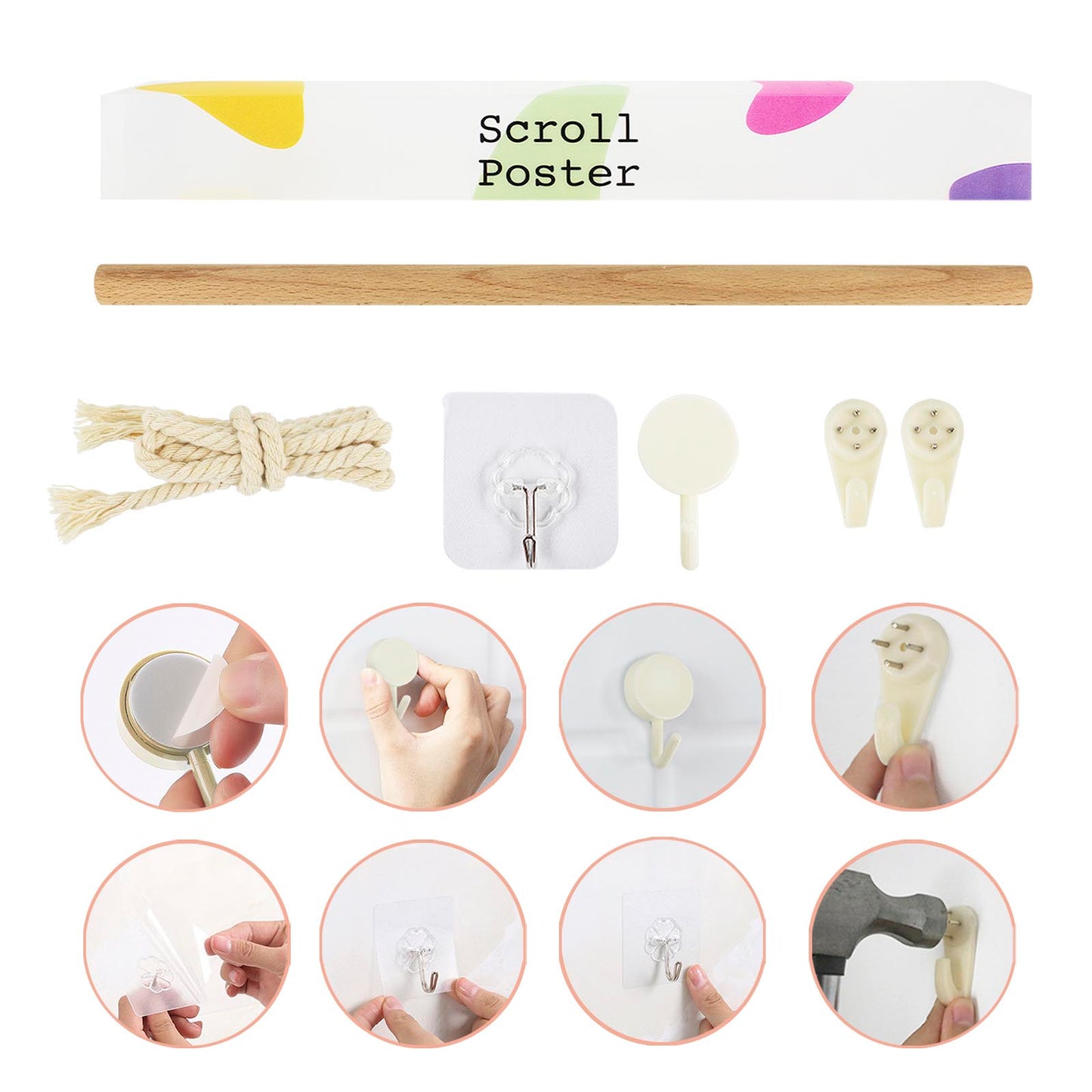 Attack on Titan - Rollbild aus Stoff - 130x33cm