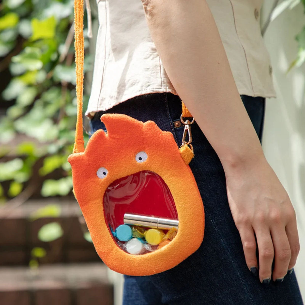 Howl's Moving Castle - Calcifer - Handtasche / Hangbag - 20x15cm - Ensky