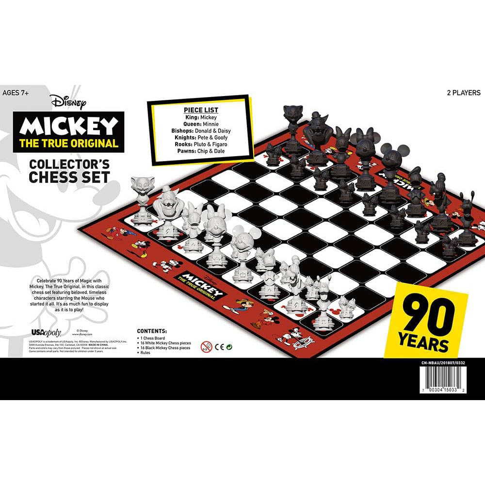 Disney - Mickey Mouse - Chess Collector's Set - Sammler-Schachspiel - USAopoly