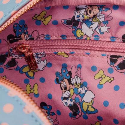 Disney - Minnie Mouse Pastel Color Block Dots - Crossbody Bag - 24x15x20cm - Loungefly