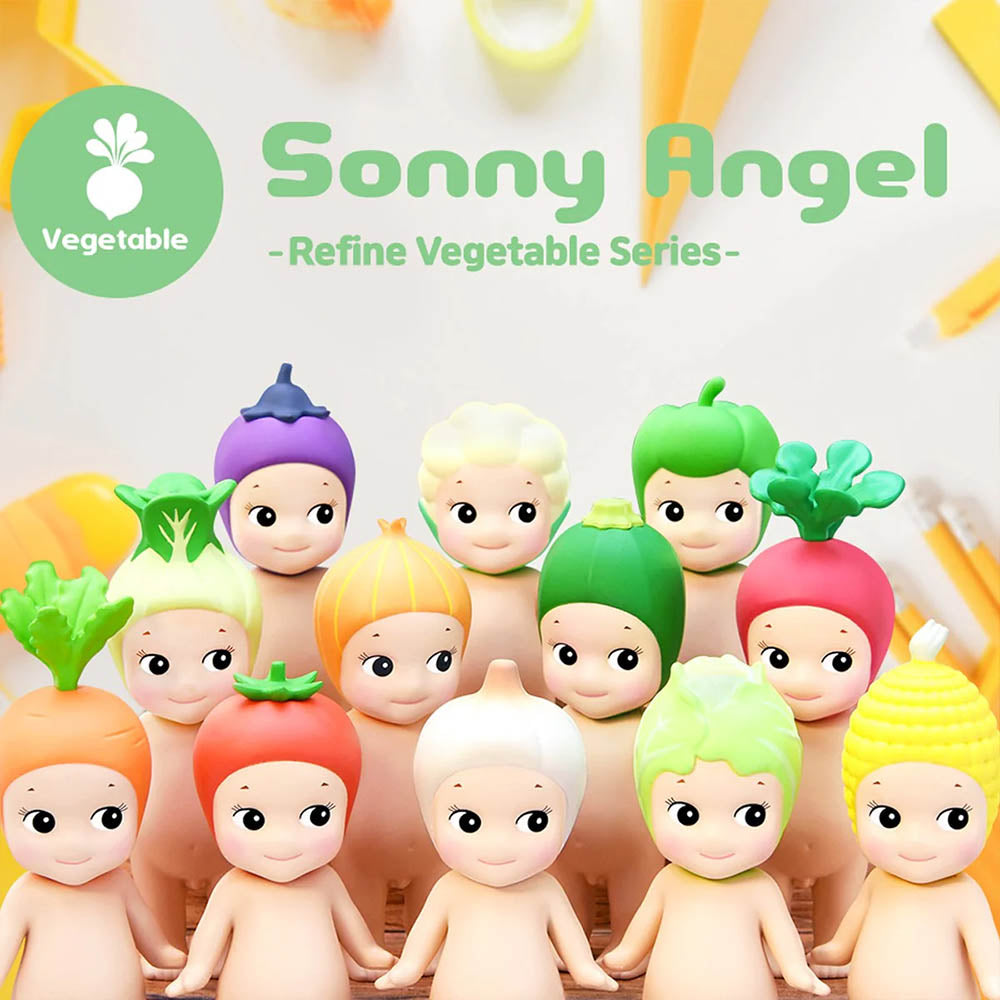 Sonny Angel Sammelfigur mit Gemüsemütze | Blind Box Vegetable Series | 8 cm