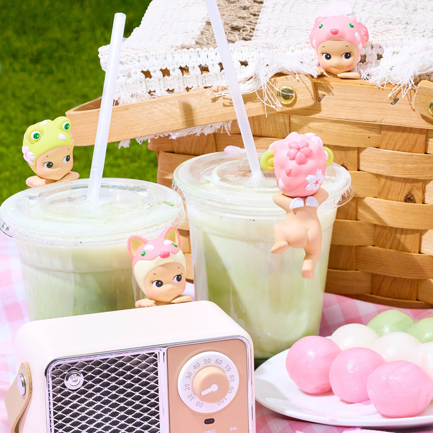 Sonny Angel - Hippers Cherry Blossom Series - Blind Box Figur - Einzelbox - ca. 8-10 cm - Dreams