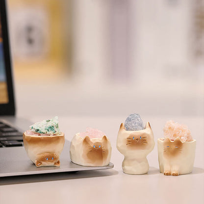 Maomao PAL: Crystal Cat Series - Edelstein-Diffusor Set (6 Blindboxen) - 6er Set - 6 cm - Thing Woo