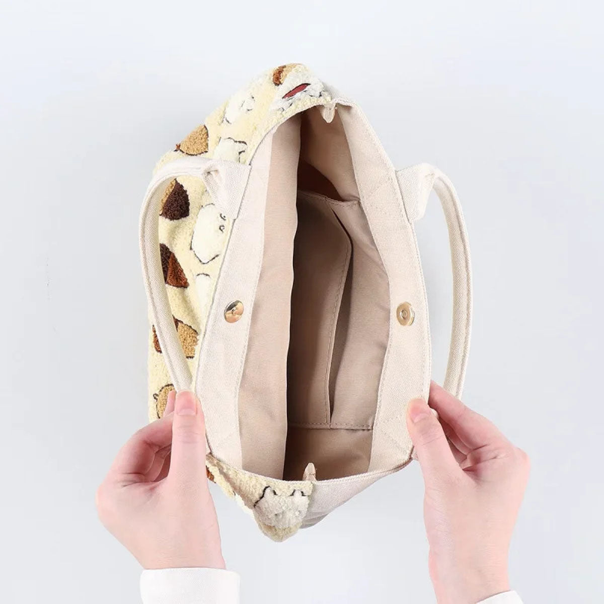 Studio Ghibli - Mein Nachbar Totoro - Bestickte Handtasche (Acorn Ivory) - Benelic
