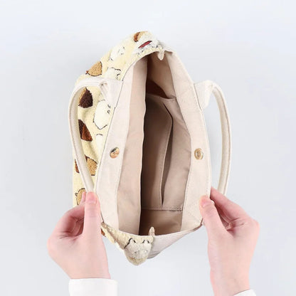 Studio Ghibli - Mein Nachbar Totoro - Bestickte Handtasche (Acorn Ivory) - Benelic