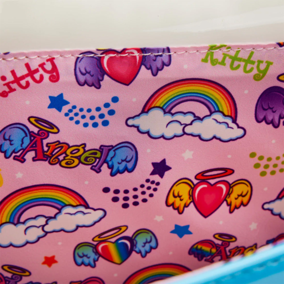 Lisa Frank - Loungefly Angel Kitty - Crossbody Bag Umhängetasche - 24 cm