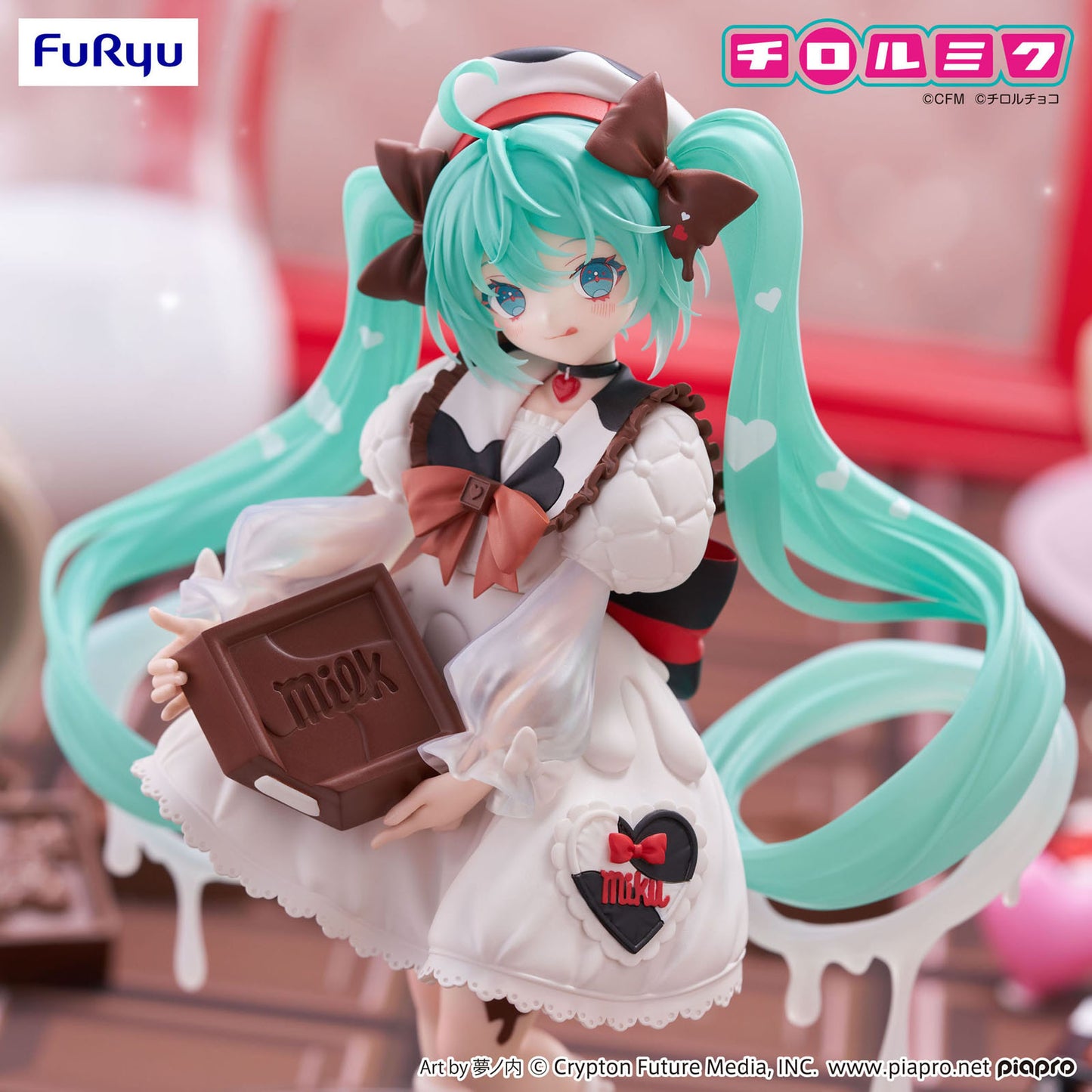 Hatsune Miku x Tirol Choco - Hatsune Miku (Milk Ver.) - Trio-Try-iT Statue - 18 cm - FuRyu