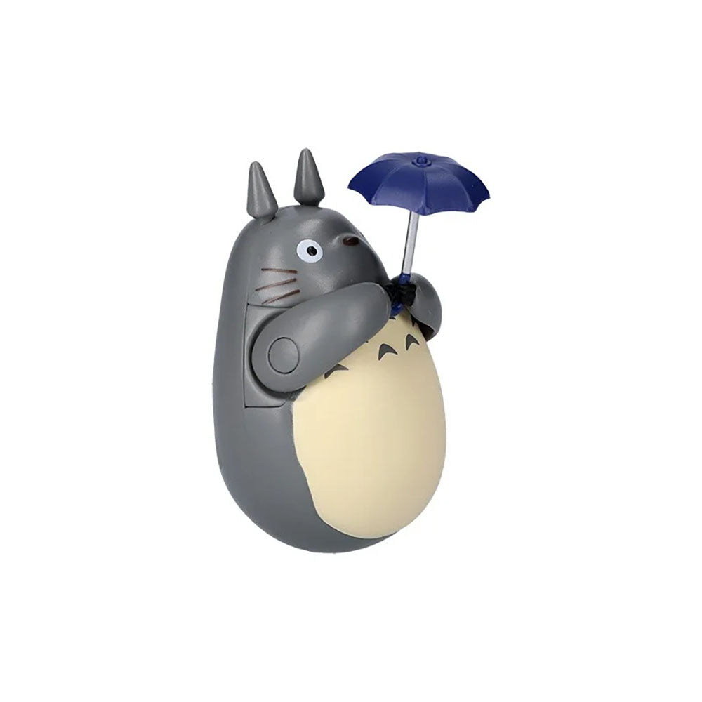 Mein Nachbar Totoro - Großer Totoro mit Regenschirm - Okiagari Koboshi Wackelfigur - 7cm - Ensky