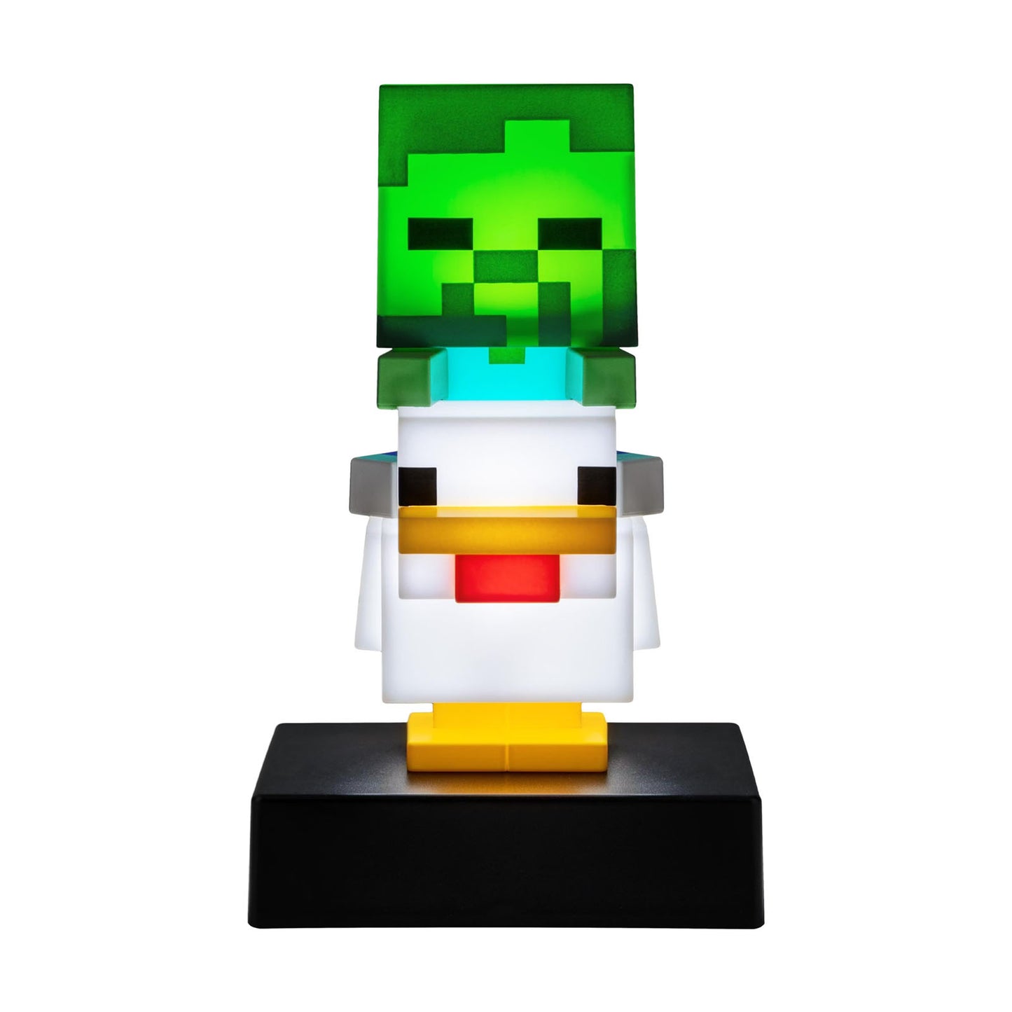 Minecraft - Chicken Jockey (Hühner-Reiter) - Mini 3D Icon Tischlampe / Nachtlicht – 11cm - Paladone