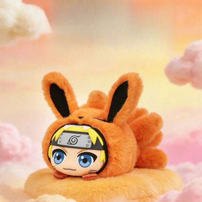 Naruto Shippuden - Cute Beast Lying Party - Plüsch Anhänger Blind Box mit Magnet - Einzelbox - 9 cm - EAKI