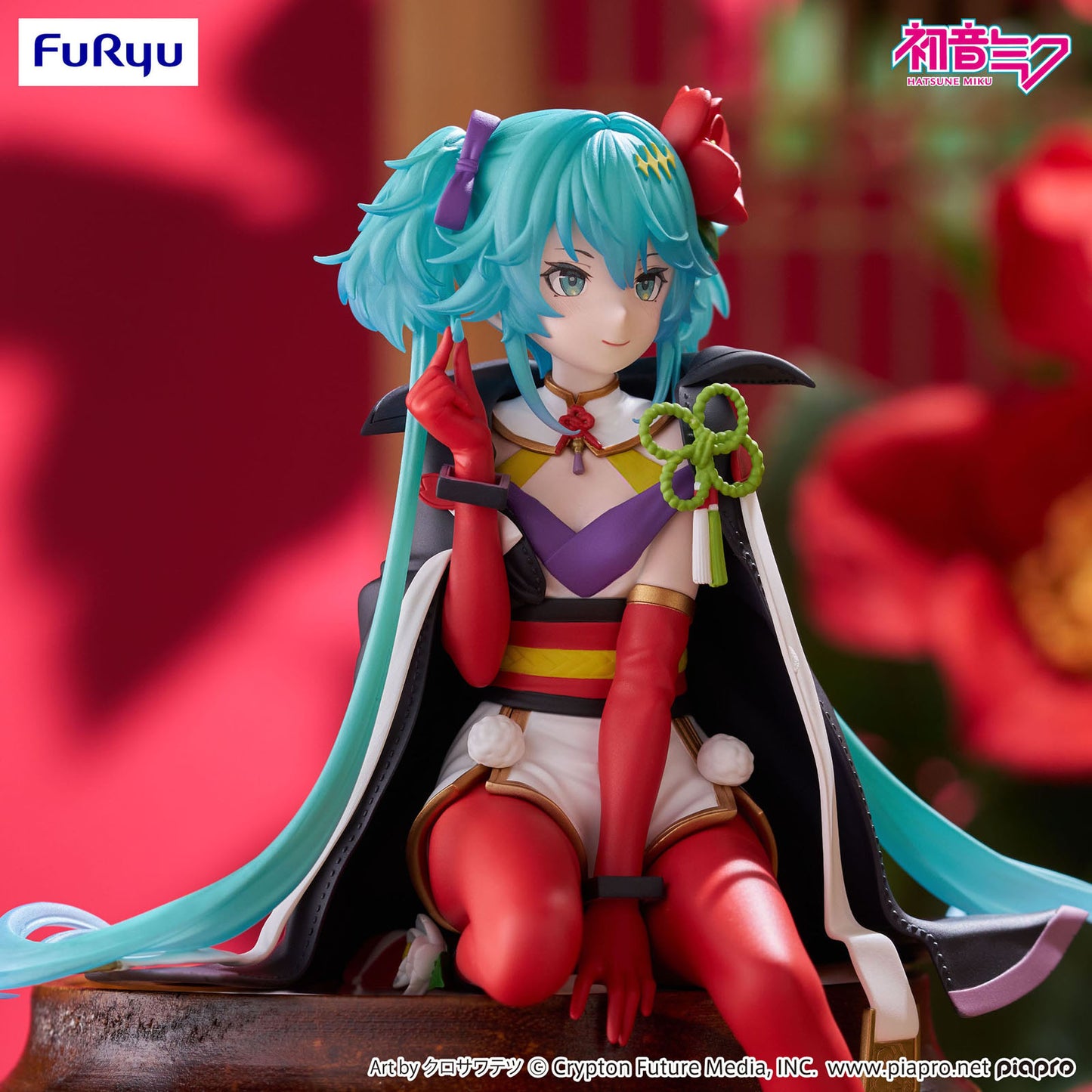 Vocaloid - Hatsune Miku - Flower Fairy Camellia - Noodle Stopper PVC Figur - 15cm - FuRyu