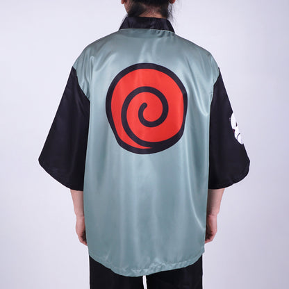 Naruto - Kakashi Hatake Haori Kimono Jacke - Grün - Anime Mura