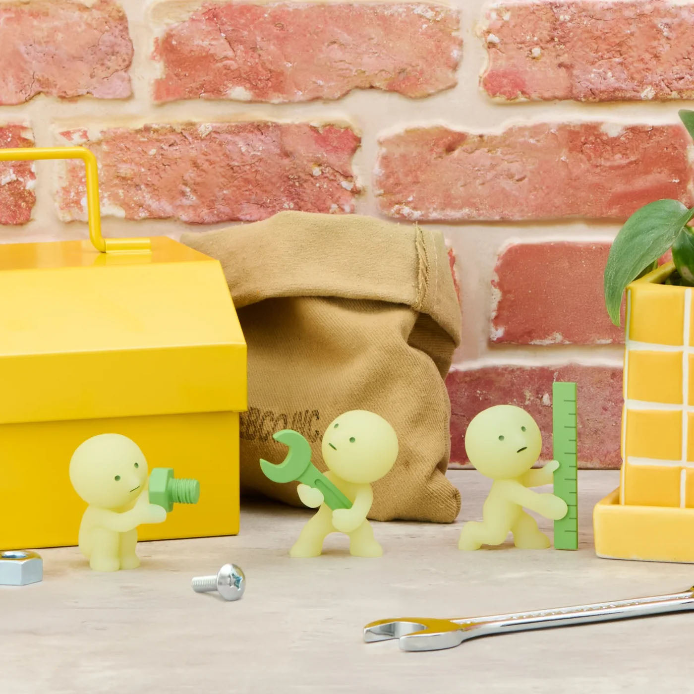 Smiski - Construction Series - Blindbox Figur - 7.5cm - Einzelbox