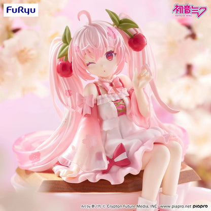 Vocaloid - Sakura Miku 2025 Figur Noodle Stopper - Winking Version - 14cm - FuRyu