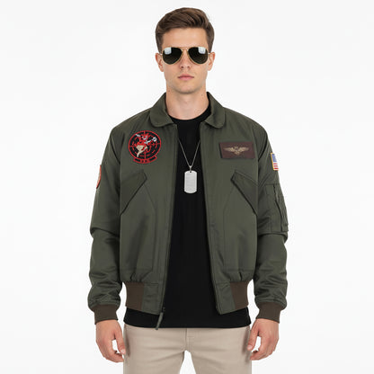 Bomberjacke von Maverick, Pete Mitchell Militär Jacke, Größen: S - XL