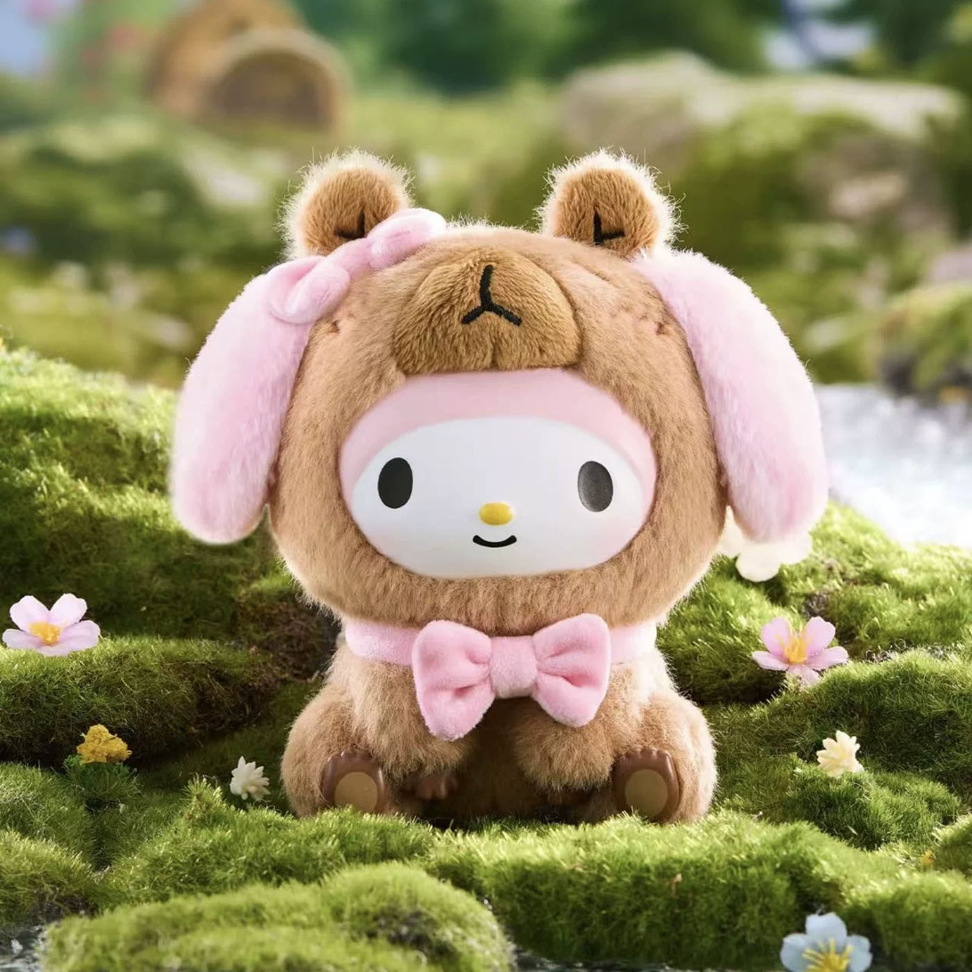 Sanrio Characters: Chill Capybara Series - Plüsch-Anhänger Blind Box - Einzelbox - 13-15cm - MINISO