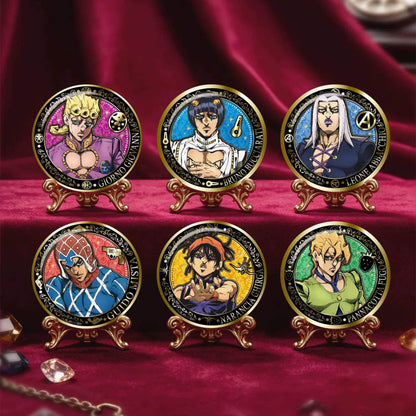 JoJo's Bizarre Adventure: Golden Wind - Vergoldetes Weißblech-Badge (JOHZ-M101)  Blindbag - Einzelbag - 5,8cm - EAKI