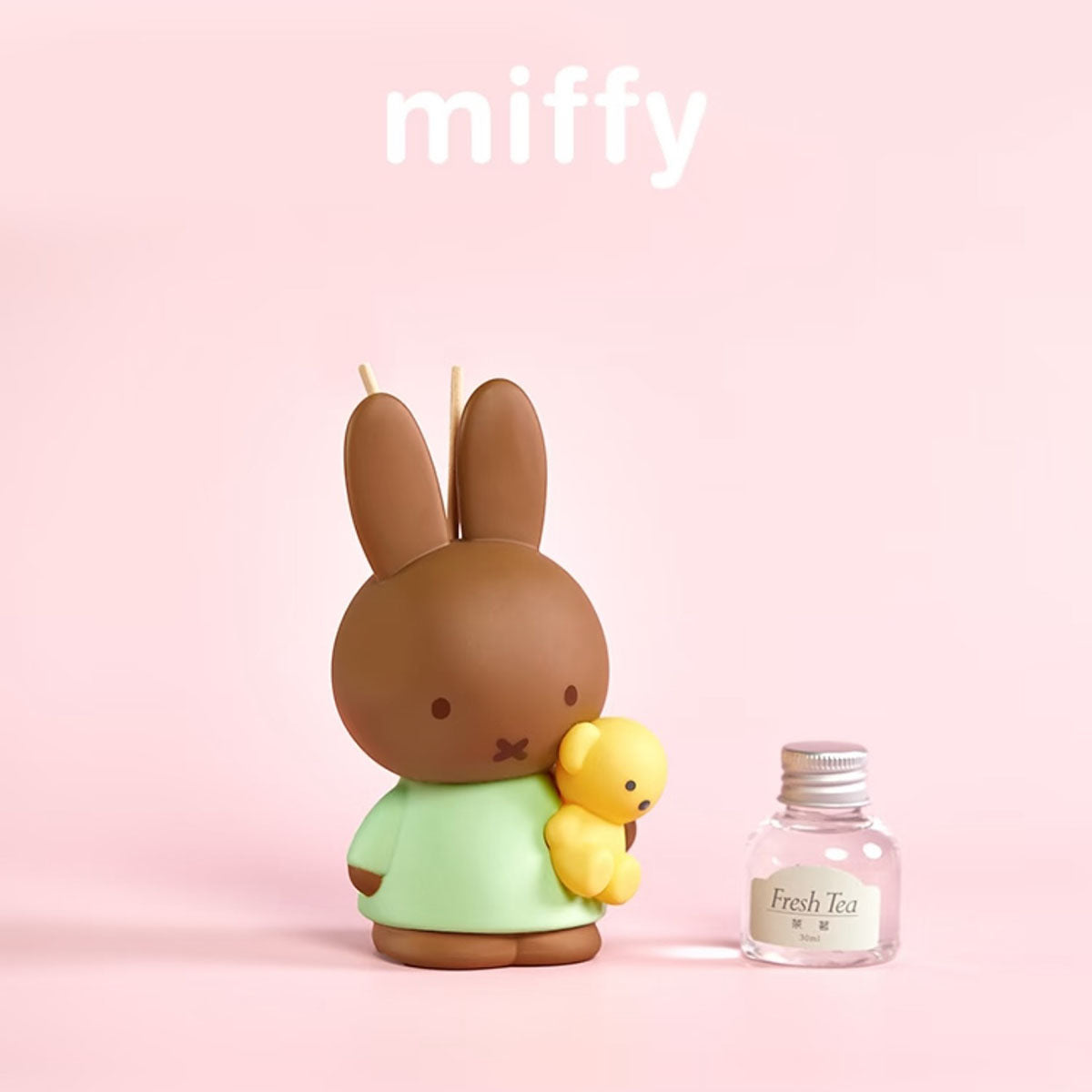 Miffy - Duftdiffusor-Sammelfigur - Blindbox - Einzelbox - ca. 136 mm - Choco Teddy