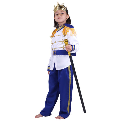 Kaiser Franz - Prinz Kinderkostüm mit Uniform und Zepter - Gr. 128–152 - CoolChange