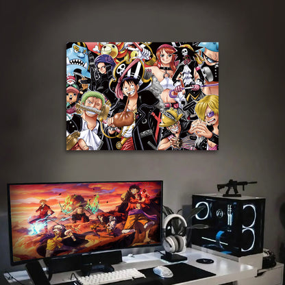 One Piece Film Red - Strohhut-Piraten - Wandbild auf Hartschaumplatte - 30 x 42 cm - CosplayStudio