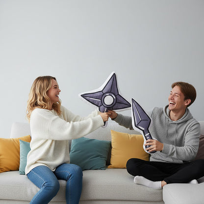 Ninja - Shuriken & Kunai - Dekokissen-Set (2 Stück) - 55 cm - CoolChange