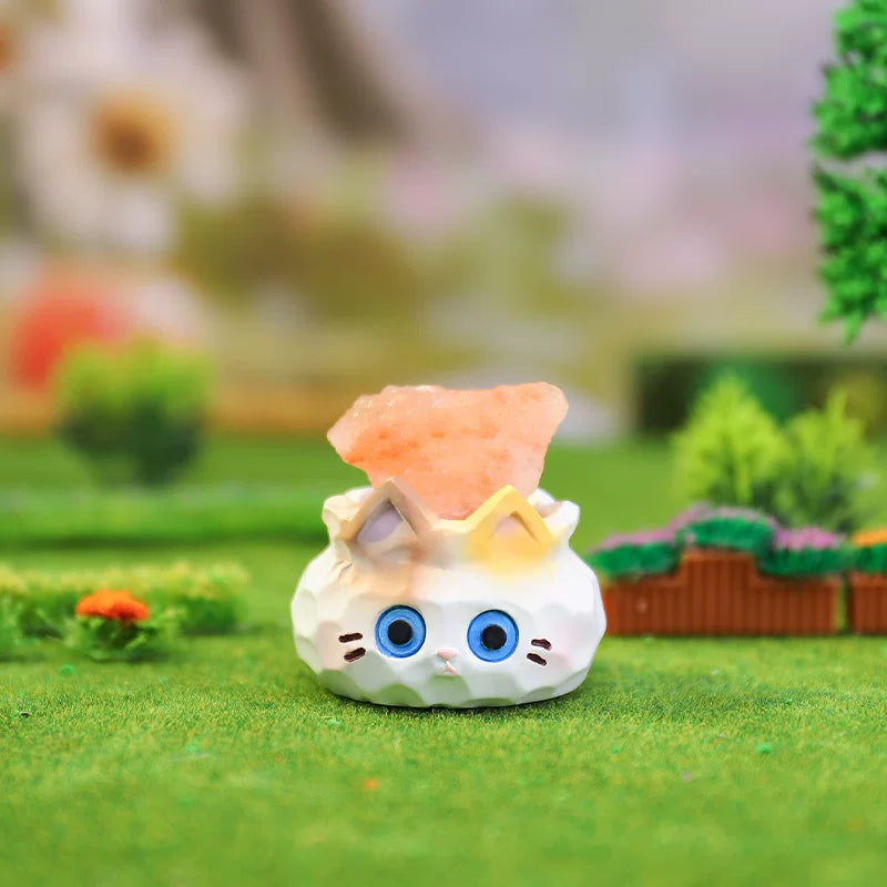 Meow Meow Little Beanie - Katzen mit Kristall - Figur Blindbox - Einzelbox - Xinzhiji