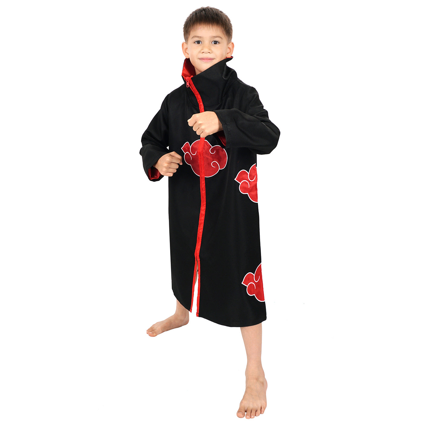Akatsuki Mantel für Kinder, Itachi Cosplay Kostüm, Größen: 130, 140, 150
