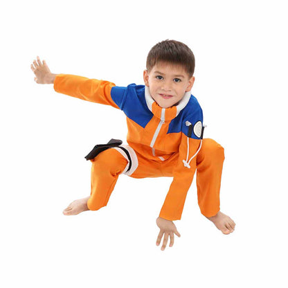 Genin Kinderkostüm für Naruto Fans, Uzumaki Ninja Kinder Kostüm, Größen: 110 - 140