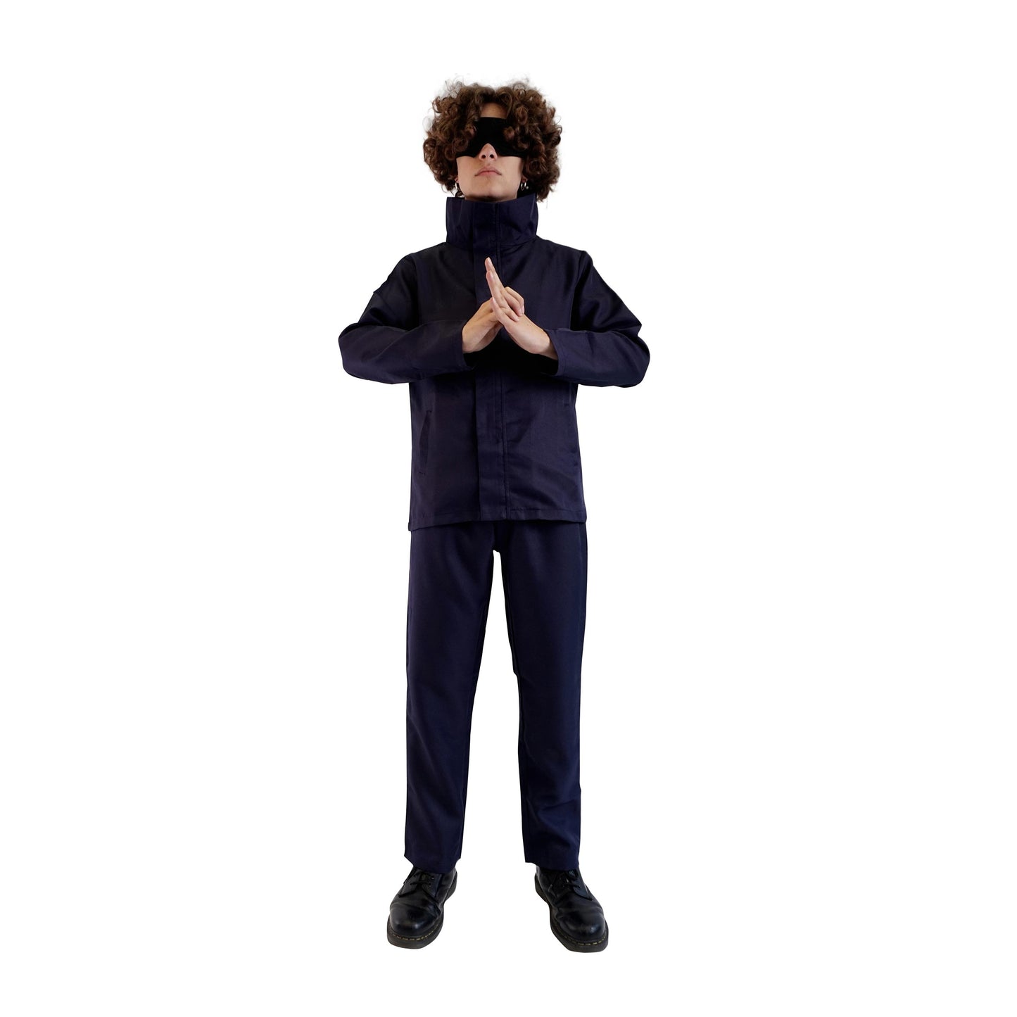 Cosplay Kostüm von Satoru Gojo für Jujutsu Kaisen Fans, inkl. Augenbinde, Größe: S - XL