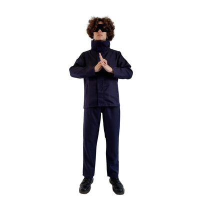 Cosplay Kostüm von Satoru Gojo für Jujutsu Kaisen Fans, inkl. Augenbinde, Größe: S - XL