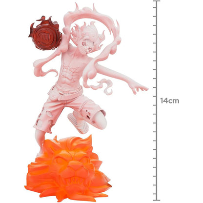BANDAI Banpresto Figur, One Piece Red Monkey D. Luffy, Senkozekkei, Gear 5 Nika, Köngishaki, Angriffspose