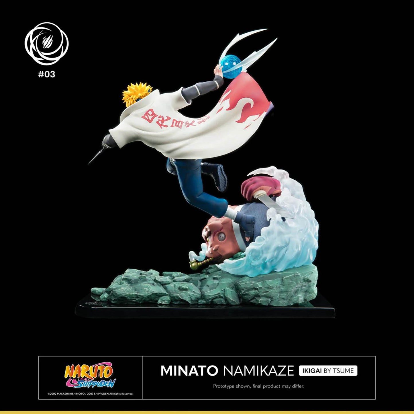 TSUME Minato Namikaze mit Rasengan – Limitierte Edition, Naruto Shippuden Sammelfigur, 41 cm