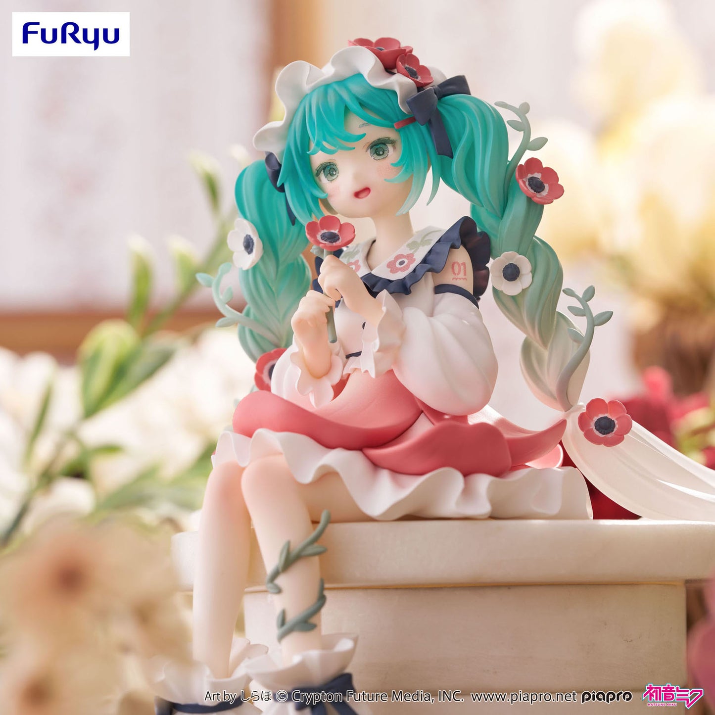 FuRyu HATSUNE MIKU FLOWER FAIRY ANEMONE NOODLE STOPPER FIGUR